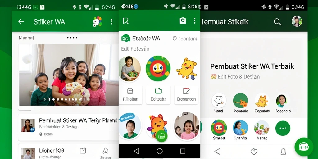 Antarmuka pengguna aplikasi 3446 untuk pembuat stiker WA.
