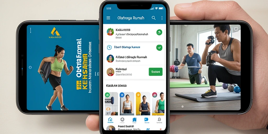 Tampilan antarmuka KAKA303 yang mudah digunakan untuk olahraga rumah.