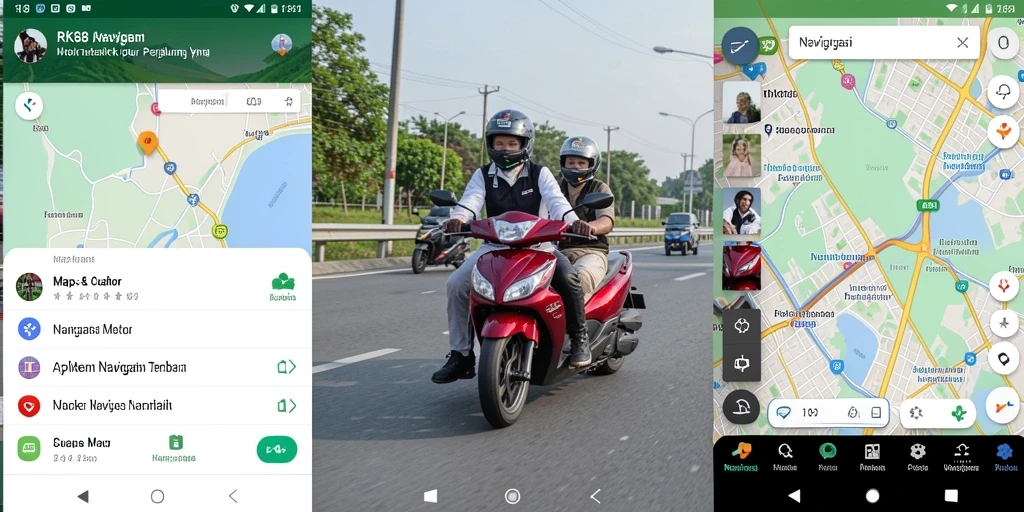 Antarmuka utama RK88 yang menampilkan navigasi motor yang jelas.